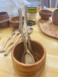 Cuchara de madera personalizada disponible para pedidos a granel con textura natural y material no tóxico - Product Image 4