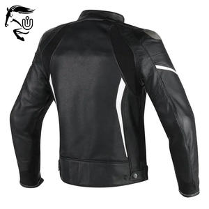 แจ็กเก็ตหนังสำหรับแข่งมอเตอร์ไซค์ขี่มอเตอร์ไซค์สไตล์ใหม่แนวสตรีทคุณภาพสูงกันลมและระบายอากาศได้ดี - Product Image 6
