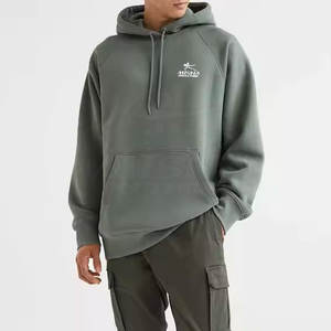 OEM Sweat à capuche surdimensionné 100% coton de haute qualité pour hommes Style décontracté Manteau d'hiver avec motif solide et logo imprimé - Product Image 2