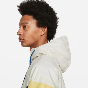 Veste coupe-vent pour homme de marque personnalisée, veste d'hiver chaude, imperméable, tissu écologique, à capuche, design léger et long, OEM ODM - Product Image 4