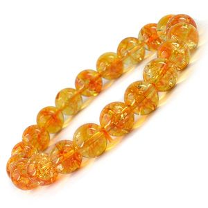 Pulsera de Cuentas Redondas de Citrino Natural de 10 mm para la Riqueza, la Prosperidad, el Éxito y la Positividad - Joyería de Piedras Preciosas Cargadas con Reiki - Product Image 4