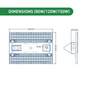 Luminaria Lineal de Alta Bahía Comercial con Certificación ETL DLC, Iluminación LED Industrial con Lente de PC Antideslumbrante para Taller - Product Image 5