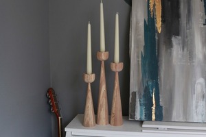 เชิงเทียนไม้ที่วางเทียนตกแต่งที่อยู่อาศัยและบ้านเชิงเทียนไม้ตกแต่งที่อยู่อาศัยและบ้าน - Product Image 2