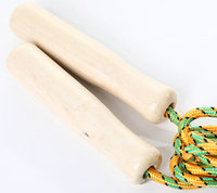 Cuerda de Saltar con Mango de Madera y Logotipo Personalizado para Boxeo, Fitness, Ejercicio, Gimnasio, Deportes, Alta Calidad, Portátil, Longitud Ajustable