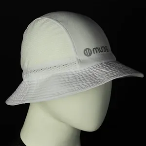 Kids Printed Fishing <b>Bucket</b> <b>Hat</b>-Breathable <b>White</b> with Embroidery Logo - Product Image 3