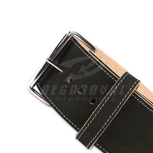 Ceinture de levage de puissance en cuir véritable Ceinture de puissance de musculation d'haltérophilie robuste - Product Image 4