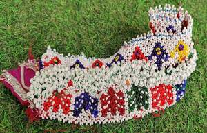 Cinturón de diseñador colorido para mujer, textil étnico hecho a mano, espejos bohemios, cinturón Banjara antiguo, bordado Vintage - Product Image 6