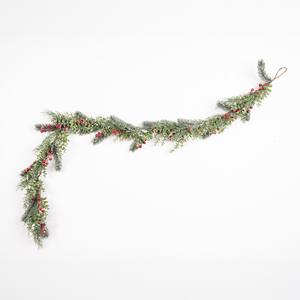 Guirlandes et couronnes de Noël synthétiques vertes traditionnelles pour décoration murale intérieure - Product Image 1