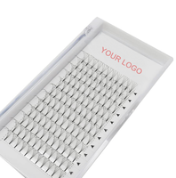 0.07 0.10 doux promade ventilateurs d'extension de cils 3d 4d 5d 6d russe volume cils ventilateurs tige courte premade ventilateur cils