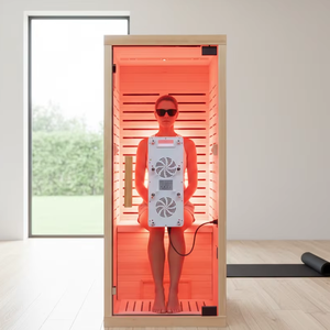 Kommerzielles Ferninfrarot-Saunahaus mit Optionaler Rotlichttherapie, OEM ODM, Elektrisches Hemlock-Massivholz-Heizsystem - Product Image 1