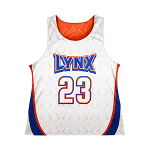 OEM Custom Women Lacrosse Pinnies Sublimated Quick Dry Reversible <b>Mesh</b> Racerback Pinnies Made With 100% Polyester Fabric - Product Image 1