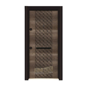Puerta de Acero Inoxidable/Madera/PVC de Diseño Exterior Moderno, Prevención de Incendios, Apertura Manual, Superficie Acabada para Hotel, Villa, Apartamento (TR) - Product Image 1