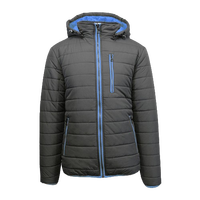 Veste matelassée d'hiver pour homme - Veste d'extérieur épaisse et rembourrée, coupe-vent et écologique, avec capuche