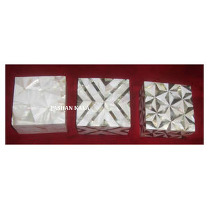 Most Beautiful Handmade Assorted Design Square Shape <b>Wooden</b> Mother Of Pearl <b>Jewelry</b> Gift <b>Boxes</b> In Best Lowest Price Range - Product Image 1