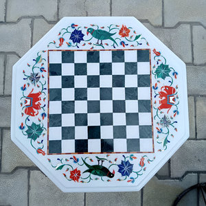 โต๊ะกาแฟหินอ่อนแบบฝังที่ทันสมัยโต๊ะท้ายห้องนั่งเล่นและโต๊ะข้างโซฟาอุปกรณ์ตกแต่งบ้านสินค้าขายดีในสหรัฐอเมริกา - Product Image 5