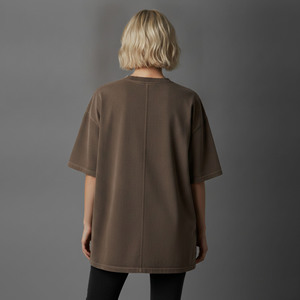 Camisetas de Verano a la Moda para Mujer, Corte Holgado, 100% Algodón, Camisetas Personalizadas Casuales de Manga Corta y Cuello Redondo - Product Image 2