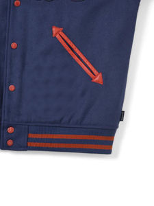 Veste universitaire en laine avec logo personnalisé, manches en cuir, broderie, veste de baseball pour hommes, veste universitaire, veste varsity - Product Image 4