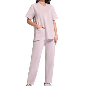 El mejor diseño de manga corta para mujer, uniformes médicos transpirables, cómodos, conjuntos de uniformes de hospital de tendencia superior - Product Image 6