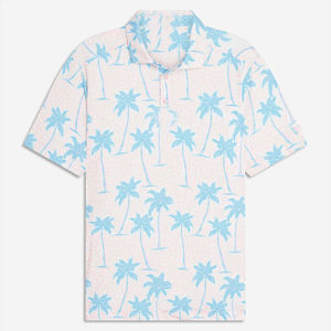 เสื้อลำลองผู้ชายสีดำแขนสั้นผ้าฝ้ายเยื่อไผ่ปรับแต่งได้ - Product Image 1