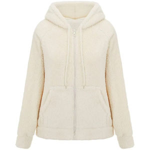 เสื้อฮู้ดซิปขนแกะเชอร์ปา250ปรับแต่งได้ปรับแต่งได้ขนาดพลัสไซส์ใส่สบายโอเวอร์ไซส์กระเป๋าให้ความอบอุ่นปัก3D ที่โดดเด่นสำหรับฤดูหนาว - Product Image 1