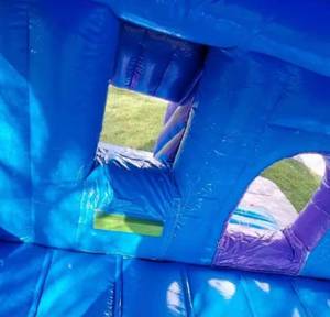 บ้านลมเป่าลมรูปนางเงือกพร้อมสไลเดอร์ คอมโบ PVC สำหรับเด็ก กระโดดเล่นสนุกในร่ม/กลางแจ้ง เหมาะสำหรับสวนสนุก หรือสถานรับเลี้ยงเด็ก - Product Image 2
