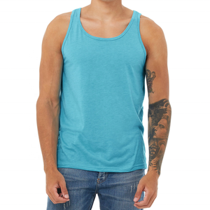 Camiseta sin mangas transpirable deportiva informal para hombre, nueva cintura de entrenamiento físico, algodón sólido hecho en Pakistán - Product Image 6