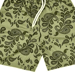 Short de bain pour homme avec logo personnalisé, séchage rapide, respirant, taille élastique, 100% polyester, blanc - Product Image 6