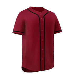 Maillot de baseball confortable pour hommes, anti-bactérien, évacuation de l'humidité, col en V, vêtements de baseball et de softball légers et personnalisables - Product Image 3