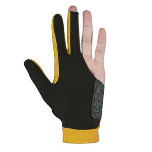 Precio bajo transpirable Guantes de billar de 3 dedos Superventas Bajo MOQ Guantes de billar transpirables Color sólido - Product Image 2