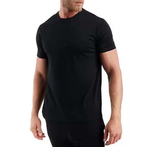 Camiseta de algodón para hombre Camiseta con cuello redondo y hombros caídos en blanco con diseño de logotipo personalizado de alta calidad para hombre - Product Image 3