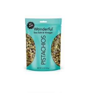 Wonderful Pistachios No Shells, Sea Salt & Vinegar <b>Nuts</b>, 5.5 Ounce Resealable Bag - Product Image 1