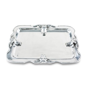 Plateau de service carré en aluminium de haute qualité, fabriqué à la main en Inde, marque NSE, pour usage domestique, hôtelier et restauration, exportation directe - Product Image 1
