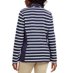 Giacca Sportiva a Righe in Spugna Francese Blu Extra Large per Donna Karen Scott, Traspirante per la Stagione Primaverile - Product Image 2