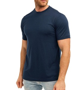 T-shirts unis en gros de qualité supérieure 100% coton T-Shirt respirant pour hommes personnaliser demi-manches T-shirts pour hommes - Product Image 1