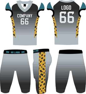 Maillot de football américain OME le plus vendu uniforme de sport à motif vierge avec numéro maillots de football haute visibilité - Product Image 4