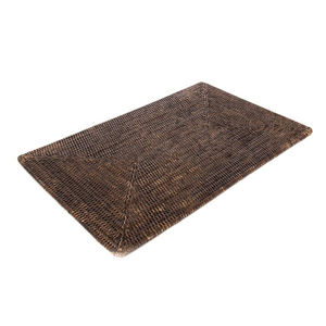 Chemin de table Boho avec napperons Chargeurs de table Plaques Fête de mariage Événement Napperon en rotin Forme ronde rectangulaire Couleur marron - Product Image 2