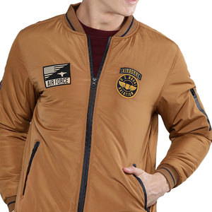 Blouson aviateur pour homme de qualité supérieure, style hip-hop, dernier modèle, déchiré, avec des patchs brodés, entièrement personnalisé - Product Image 1