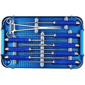 Kit de solutions cervicales antérieures avec rétracteur manuel en acier inoxydable pour instruments chirurgicaux orthopédiques par SurgiRight - Product Image 4