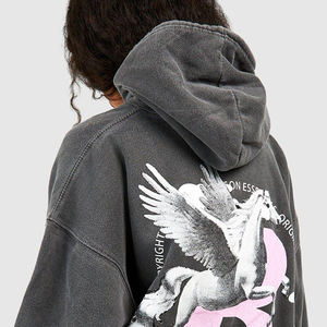 Sudadera con capucha de algodón para mujer superventas de tendencia superior 100% algodón logotipo personalizado ropa de calle diseño sudaderas con capucha para venta de invierno - Product Image 5