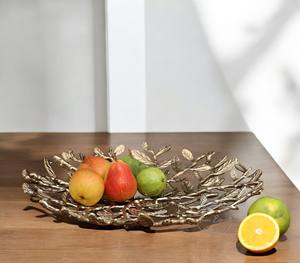 Bol à fruits design en métal avec motif artistique ajouré Parfait pour la décoration de table Durable Élégant Idéal pour les maisons modernes - Product Image 6