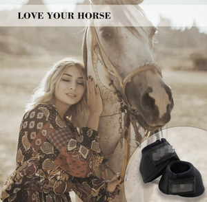 Bottes de thérapie pour chevaux en néoprène durable avec fermeture Velcro robuste – Protection sportive pour les soins et la récupération des sabots équins blessés - Product Image 5