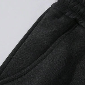 Vente en gros de pantalons de survêtement en éponge française délavés délavés en coton unisexe pantalon de survêtement évasé ample ample unisexe - Product Image 3