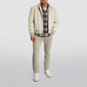 Vestes d'université pour hommes de grande taille vestes d'université en gros veste d'université Letterman unie avec logo personnalisé pour hommes - Product Image 5
