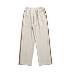 Pantalon de survêtement en toile de coton décontracté pour hommes de grande taille pantalon de survêtement empilé pantalon éponge d'extérieur pantalon de survêtement confortable évasé à jambes larges - Product Image 3