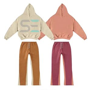 OEM Customizable Men's Heavyweight Two-Piece Winter Tracksuit <b>Flare</b> Sweatpants Streetwear Hoodie with Shirt Jogger Set - Product Image 1