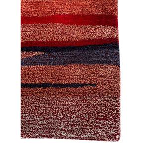 Alfombra Acar Tra-14752 de Lana y Viscosa Hecha a Mano con Diseño Abstracto Rojo y Naranja para Decoración de Sala de Estar y Uso en Pasillos - Product Image 4