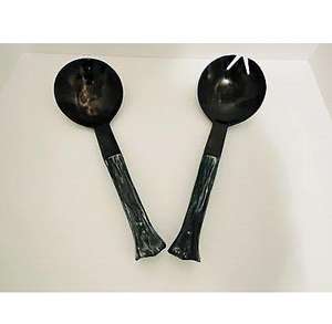 ชุดเซิฟเวอร์สลัดทำมือทำจากเรซิน100% สดใสพร้อมช้อนไอศกรีมเครื่องล้างจานปลอดภัยสำหรับใช้ในบ้านและโรงแรม - Product Image 1