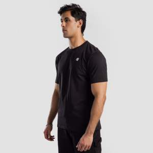 เสื้อยืดออกกำลังกาย Adventure Gym ผ้าเจอร์ซีย์คอตตอน 100% น้ำหนักเบา พิมพ์ลายดีไซน์เนอร์ (สีดำ) - Product Image 1
