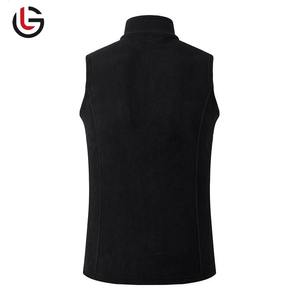 Chaqueta de invierno informal para hombre, chaleco grueso con cuello vuelto liso, chaleco cálido de lana de poliéster, diseño sin mangas, nueva colección de invierno - Product Image 2