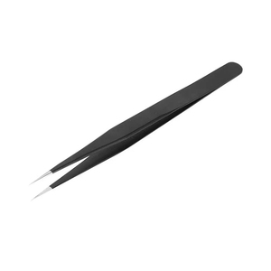 Pinzas de extensión de pestañas de belleza hechas en Pakistán con logotipo personalizado impreso para pinzas de pestañas de Punta curva - Product Image 2